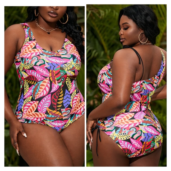 Lovely Rosetta Other - Multi-Color Printed One-Piece Swimsuit